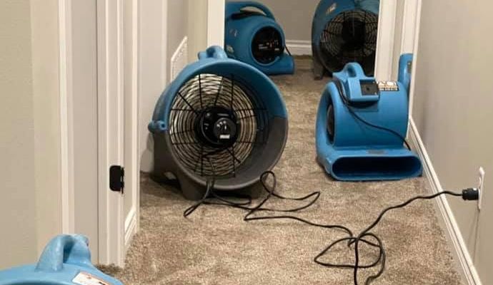 Professional water damage restoration service